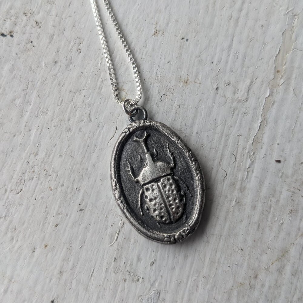 Rhinoceros Beetle Pendant